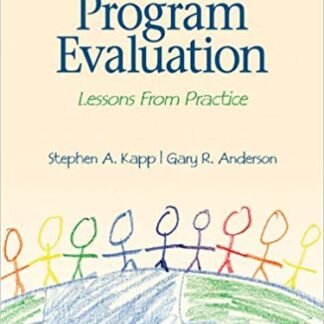 Agency-Based Program Evaluation: Lessons From Practice, ISBN-13: 978-1412939843